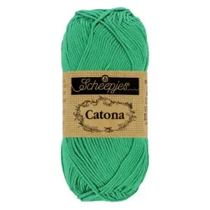 Endast denna vecka Scheepjes Catona Garn 241 Papegoja Grön – 10g