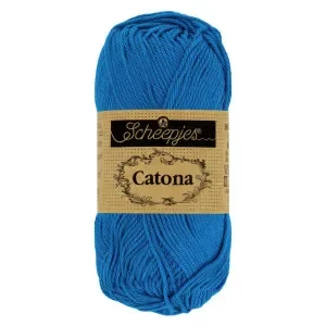 Scheepjes Catona Garn 201 Elektriskt Blå – 25g Begränsad tid