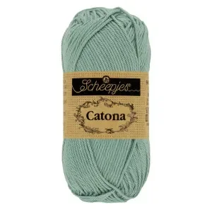 Scheepjes Catona Garn 528 Silver Blå – 25g Nyhet