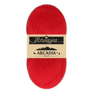 Populär Scheepjes Arcadia Solid Garn 808 Red Beach