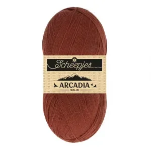 Nedsatt pris Scheepjes Arcadia Solid Garn 812 Mahogny