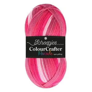 Beställ nu Scheepjes Colour Crafter Parade Garn 406 Rosa Blend