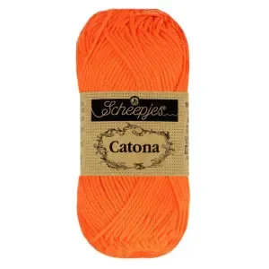 Scheepjes Catona Garn 603 Neon Orange – 10g Reapris