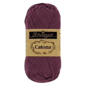 Endast idag Scheepjes Catona Garn 394 Nyans Lila – 10g