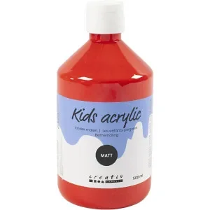 Akrylfärg Matt, röd, 500 ml/ 1 flaska Fynd