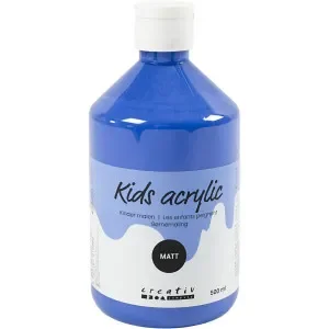 Akrylfärg Matt, blå, 500 ml/ 1 flaska Kundfavorit