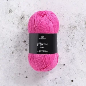 Kampanjpris Svarta Fåret Merino Mini Garn 115 Rose Reed