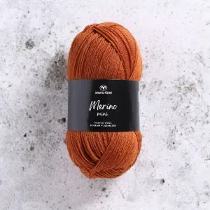 Fri frakt Svarta Fåret Merino Mini Garn 119 Mammut