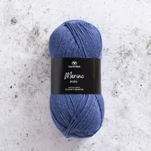 Svarta Fåret Merino Mini Garn 104 Vintage Denim Nyhet