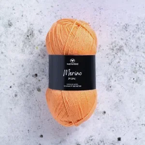 Lägg i varukorgen Svarta Fåret Merino Mini Garn 114 Cantaloupe Melon