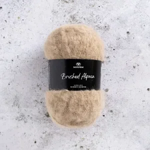 Outlet Svarta Fåret Brushed Alpaca Garn 17 Sand