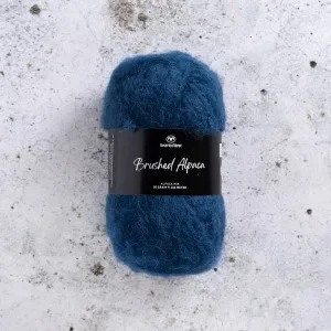 Kampanjpris Svarta Fåret Brushed Alpaca Garn 06 Rymdblå