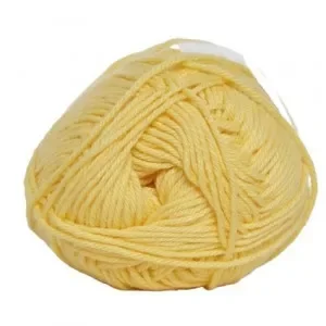 Lågt pris Hjertegarn Cotton nr. 8 Garn 3040 Ljusgul