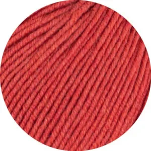 Rea Lana Grossa Cool Wool Melange Garn 428 Röd Melange
