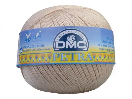 DMC Petra nr. 8 Virkgarn Unicolor 5712 Ljus Vete Fynd