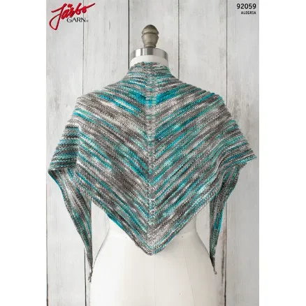 Sista chansen Alegria Shadow Shawl – Sjal Stick-mönster 135x45cm