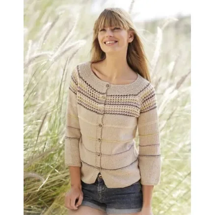 Freja Cardigan by DROPS Design – Jacka Stick-mönster strl. S – XXXL Handla nu