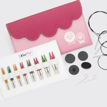 KnitPro Dreamz Ändstickor set Mini 5cm 3,0-6,0mm 8 storlekar – Mini set Billigare