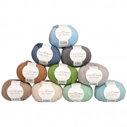 Infinity Hearts Baby Merino Garnpaket 03 Naturens färger – 10 st Erbjudandepris
