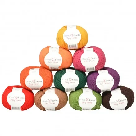 Nyhet Infinity Hearts Baby Merino Garnpaket 10 Höst – 10 st