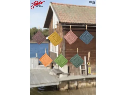 Reapris Järbo Disktrasor till veckans alla dagar – Disktrasor Stick-mönster 21x19 cm – 7 st.