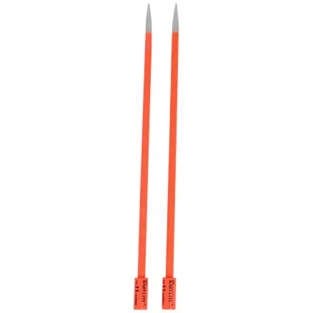 Expressleverans Knit Lite Stickor / Jumperstickor med ljus 36cm 8,00mm / 14in US11 Korall