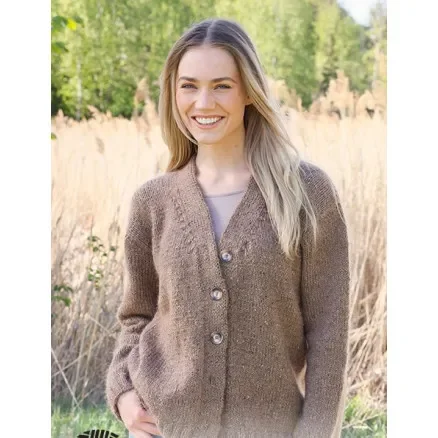 Tweed Casual by DROPS Design – Cardigan Stickmönster str. XS – XXL Kundfavorit