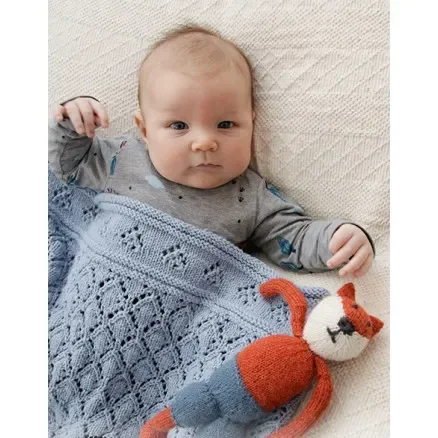 Baby Diamonds by DROPS Design – Baby Filt Stickmönster 65-80 cm Endast denna vecka