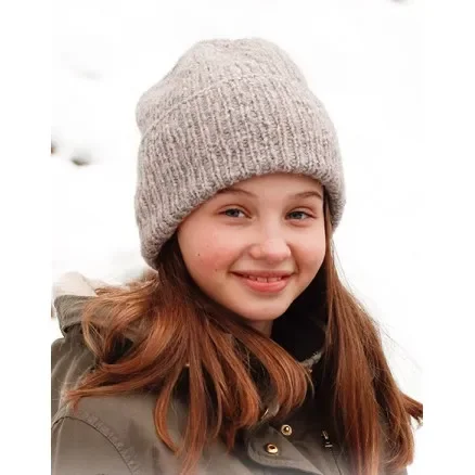 Winter Smiles Hat by DROPS Design – mössa stickmönster strl. 2 – 12 år Sänkt pris