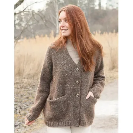 Reapris Autumn Woods Cardigan by DROPS Design – Cardigan Stickmönster str. XS – XXL