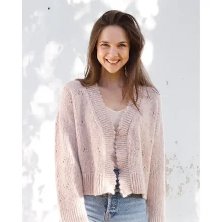 Fynd Sweetness Imprint by DROPS Design – Cardigan Stickmönster str. S – XXXL