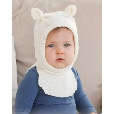 Premium Sweet Teddy Balaclava by DROPS Design – Baby Balaclava Stickmönster str. 1/3 mån – 3/4 år