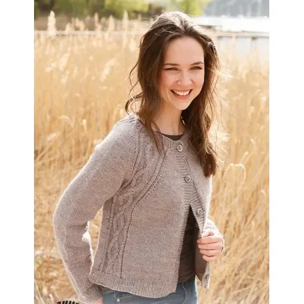 risnedsättning Autumn in the Air Cardigan by DROPS Design – Cardigan Stickmönster str. S – XXXL