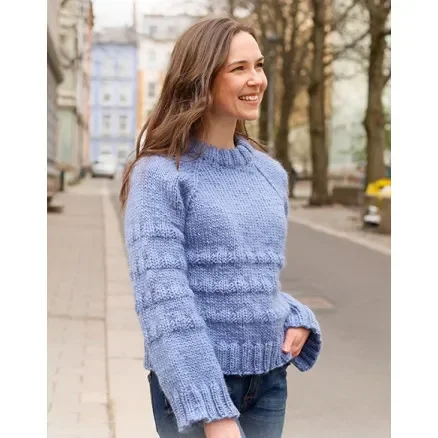 Blueberry Harvest by DROPS Design – Tröja Stickmönster str. S – XXXL Beställ idag