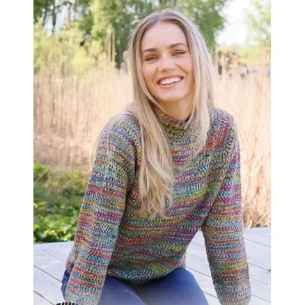 Expressleverans Candy HarVäst by DROPS Design – Tröja Stickmönster str. XS – XXL
