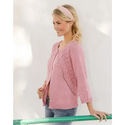 Sweet Heather Jacket by DROPS Design – Jacka Stickmönster str. S – XXXL Begränsad tid