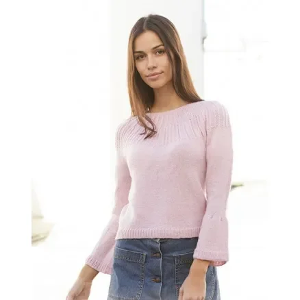 Life With Flair Jumper by DROPS Design – Blus Stickmönster str. S – XXXL Bästa pris
