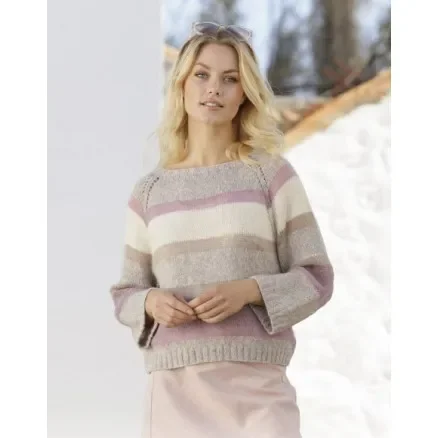 Rose Water by DROPS Design – Tröja Stickmönster str. S – XXXL Sänkt pris