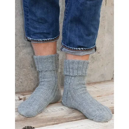 Shadow Spin by DROPS Design – Sockar Stickmönster str. 38/40 – 44/46 Kundfavorit