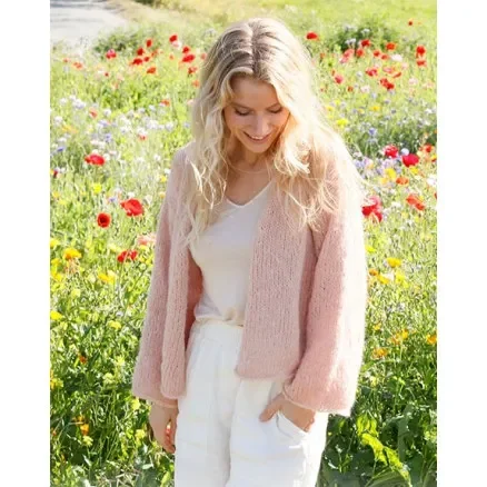 Cherished Moments by DROPS Design – Cardigan Stickmönster str. XS – XXL Snabb leverans