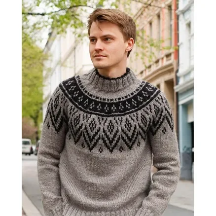 Nordic Nights by DROPS Design – Tröja Stickmönster str. S-XXXL Kampanj