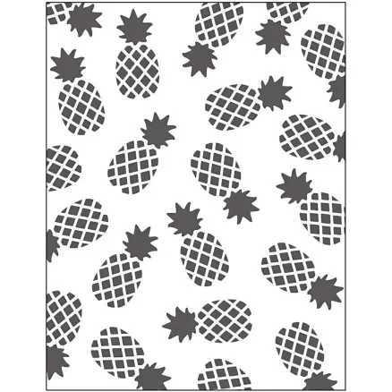 Präglingmall, ananas, storlek 11x14 cm, tjocklek 2 mm, 1 st. Fynd