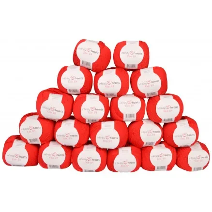 Infinity Hearts Rose 8/4 Garnpaket Unicolor 19 Röd – 20 st Bästa pris