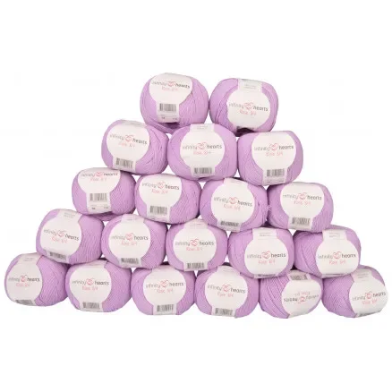 Köp nu Infinity Hearts Rose 8/4 Garnpaket Unicolor 52 Syren – 20 st