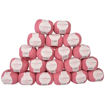 Infinity Hearts Rose 8/4 Garnpaket Unicolor 29 Gammelrosa – 20 st Snabb leverans