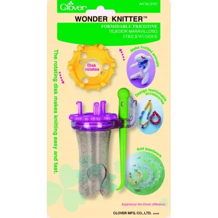 Bästa pris Clover Wonder Knitter / Påtdocka / Sticklisa