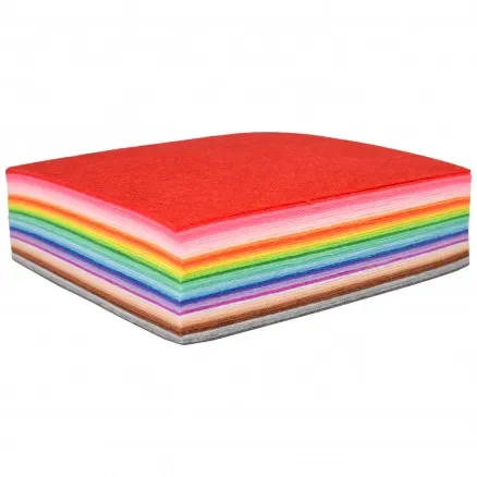 Erbjudandepris Infinity Hearts Filt/Feltark Ass. Färger 15x15cm – 40 st.