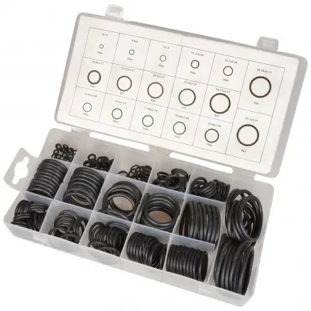 Infinity Hearts O-ringar Assortiment Deluxe Gummi Svart 17 Ass. Storlekar 3-31mm – 222 st. Reapris