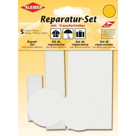 Begränsat erbjudande Kleiber Självhäftande reparationssats Polyamid Vit Ass. Assorterade storlekar