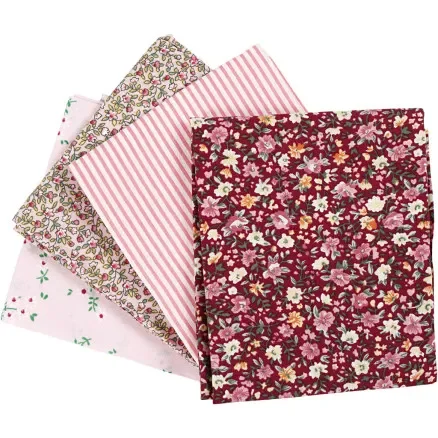 Populärt val Patchworktyg, stl. 45x55 cm, 100 g, rosa, 4 st./ 1 bunt